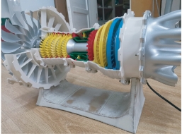 3D打印喷漆发动机模型-中航集团